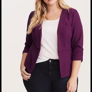 Torrid ruched blazer